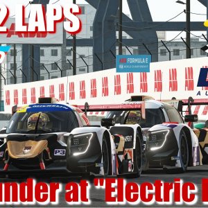 JUST 2 LAPS - rFactor2 -  V8 Thunder feels good at the "Electric Docks" - Ligier JS P320